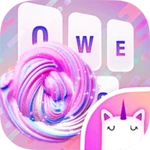 Logo of Rainbow Unicorn Slime Keyboard Theme for Girls android Application 